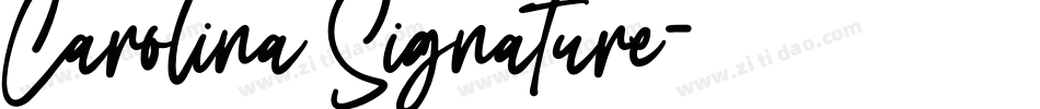 Carolina Signature字体转换